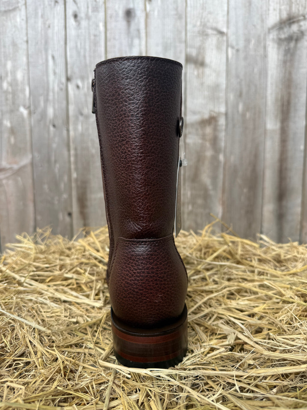 Chaparral Men's Brown Vulcano Leather Square Toe Western Boots
