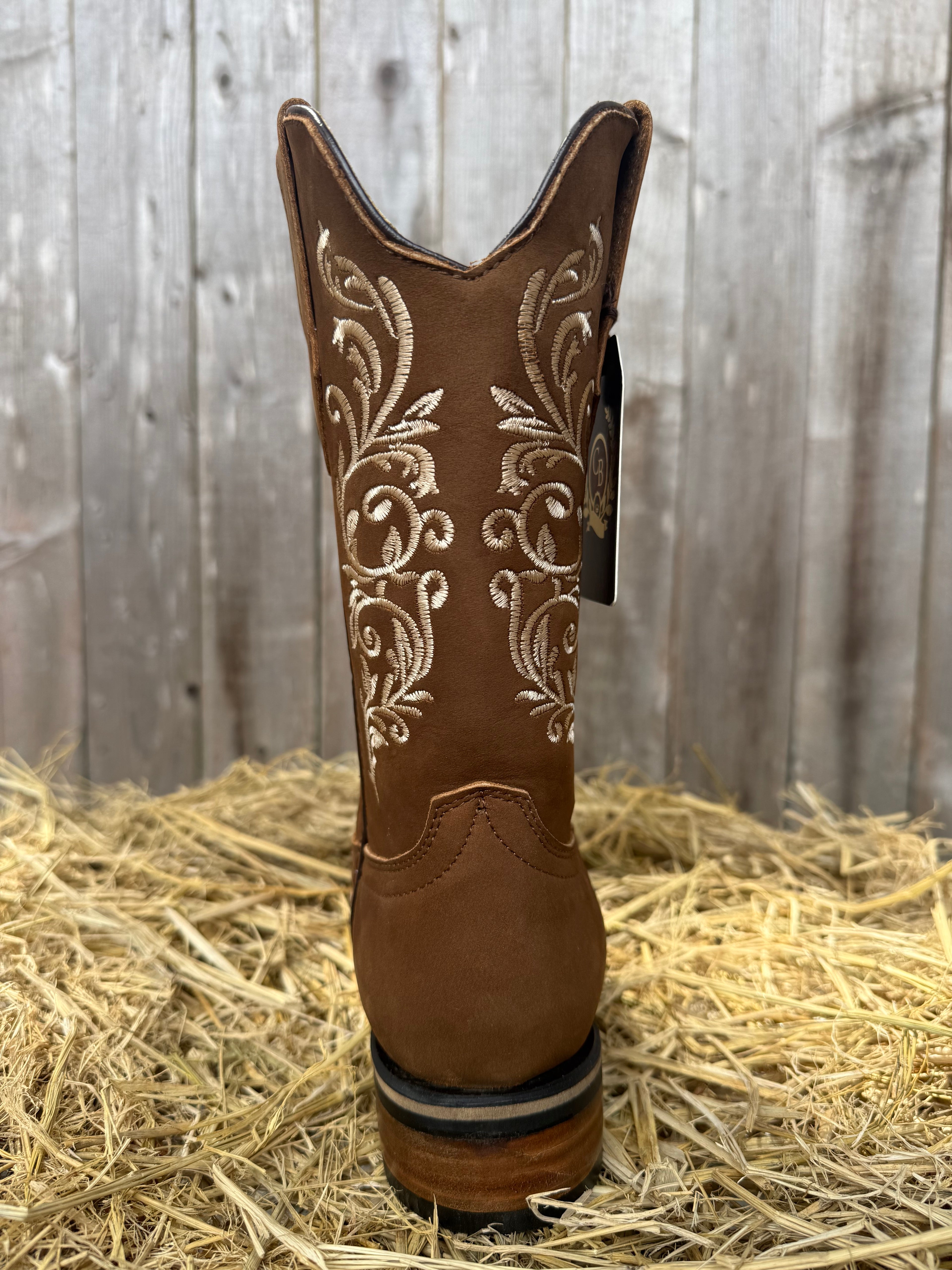 Chaparral Women's Tan Embroidered Square Toe Western Boot