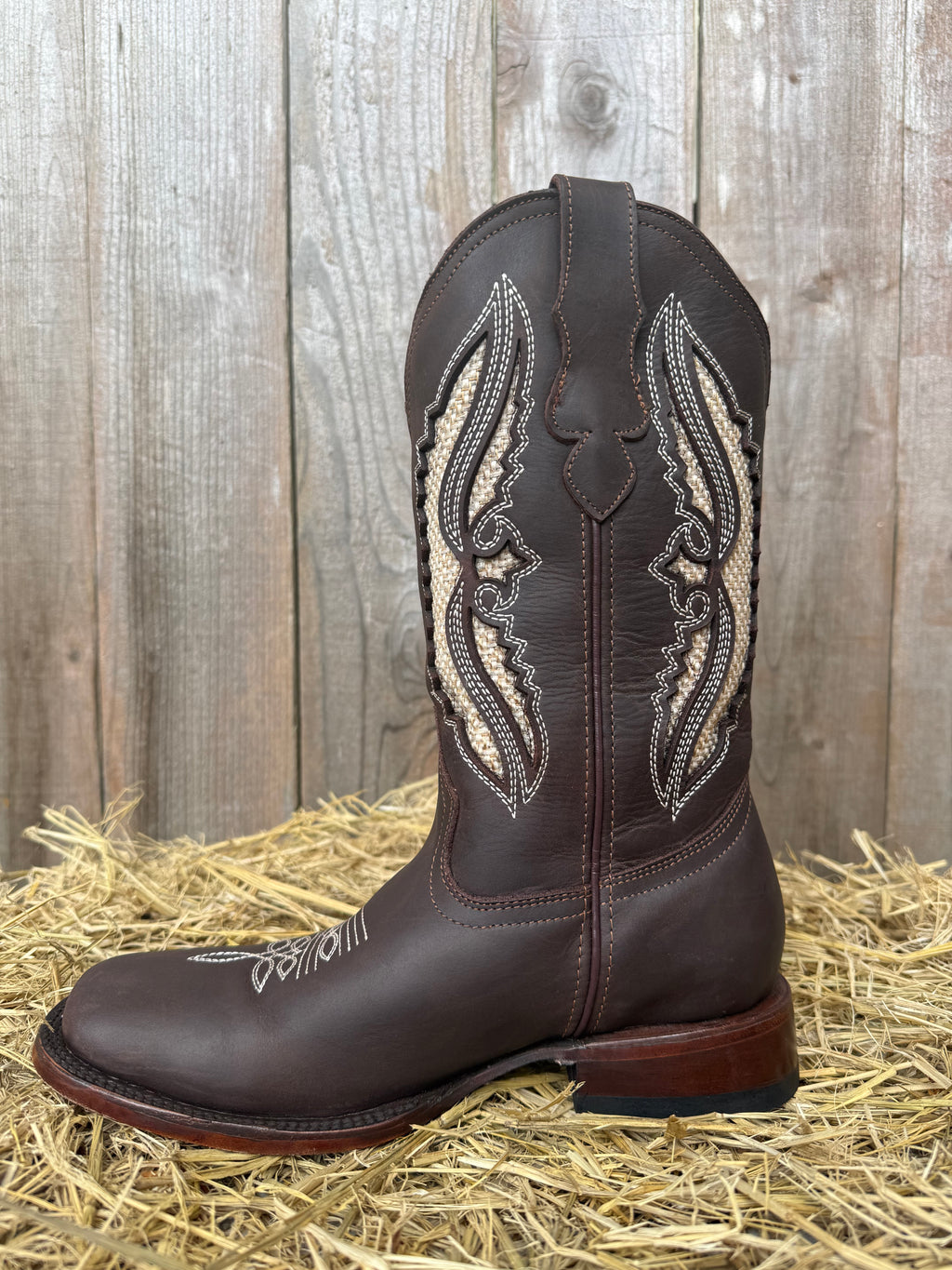 Chaparral Women's Brown Cowhide Square Toe Western Boots