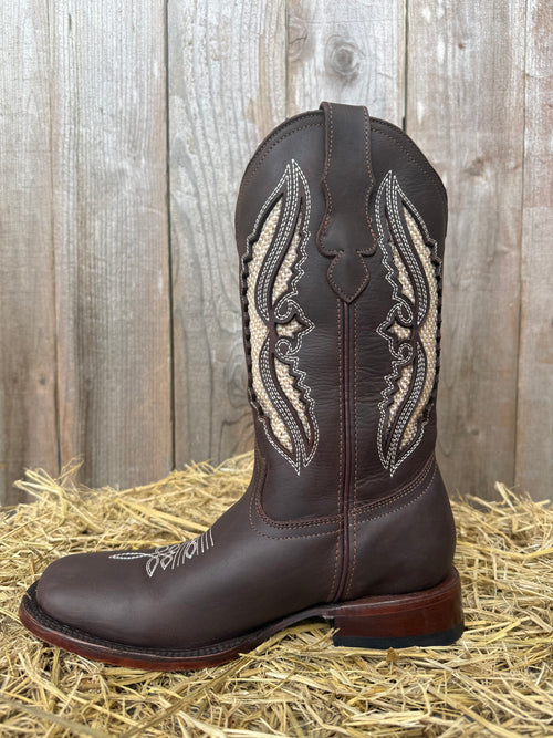 Chaparral Women's Brown Cowhide Square Toe Western Boots