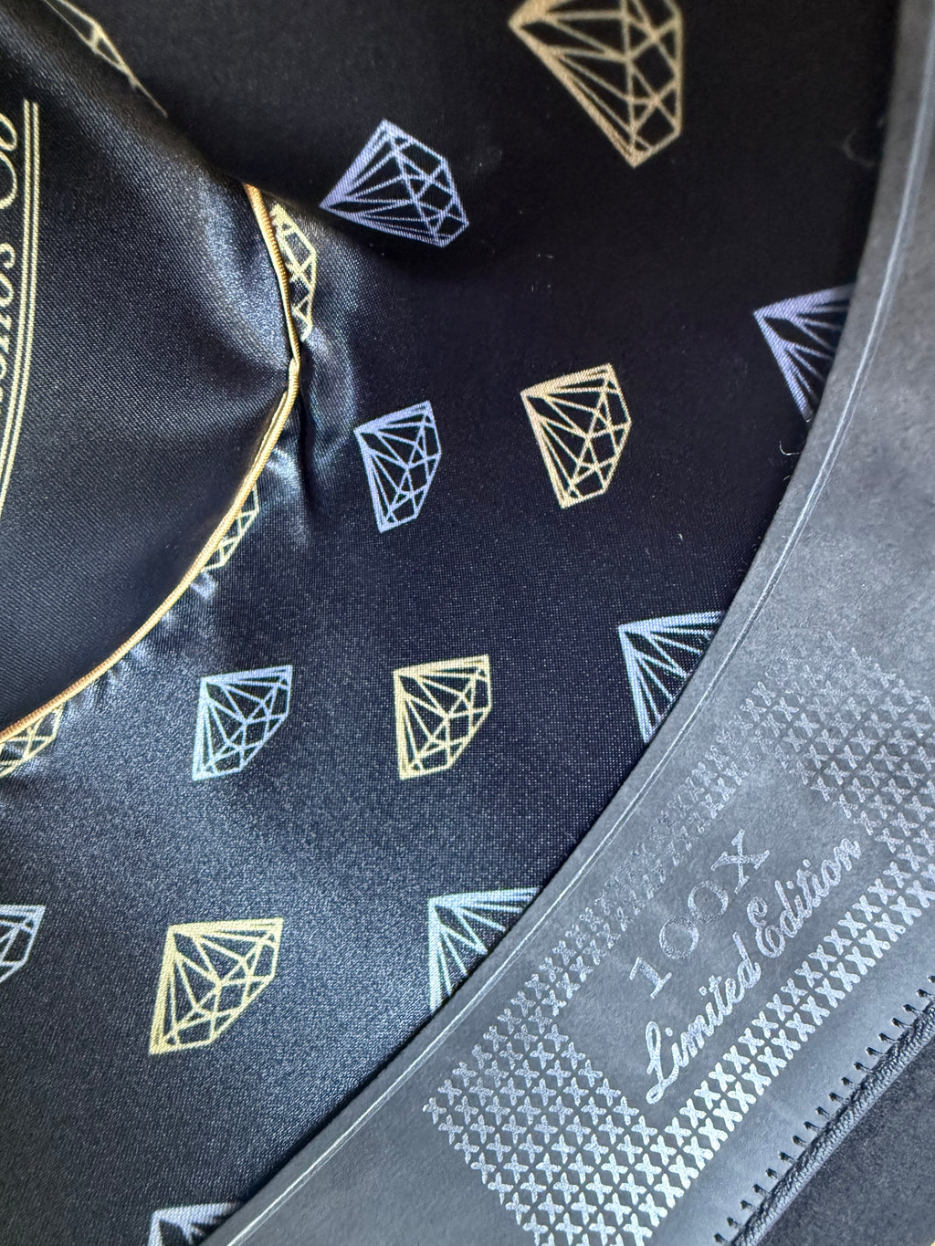 White Diamonds Co. Black 100X Men's Tejana - Bucke Detail