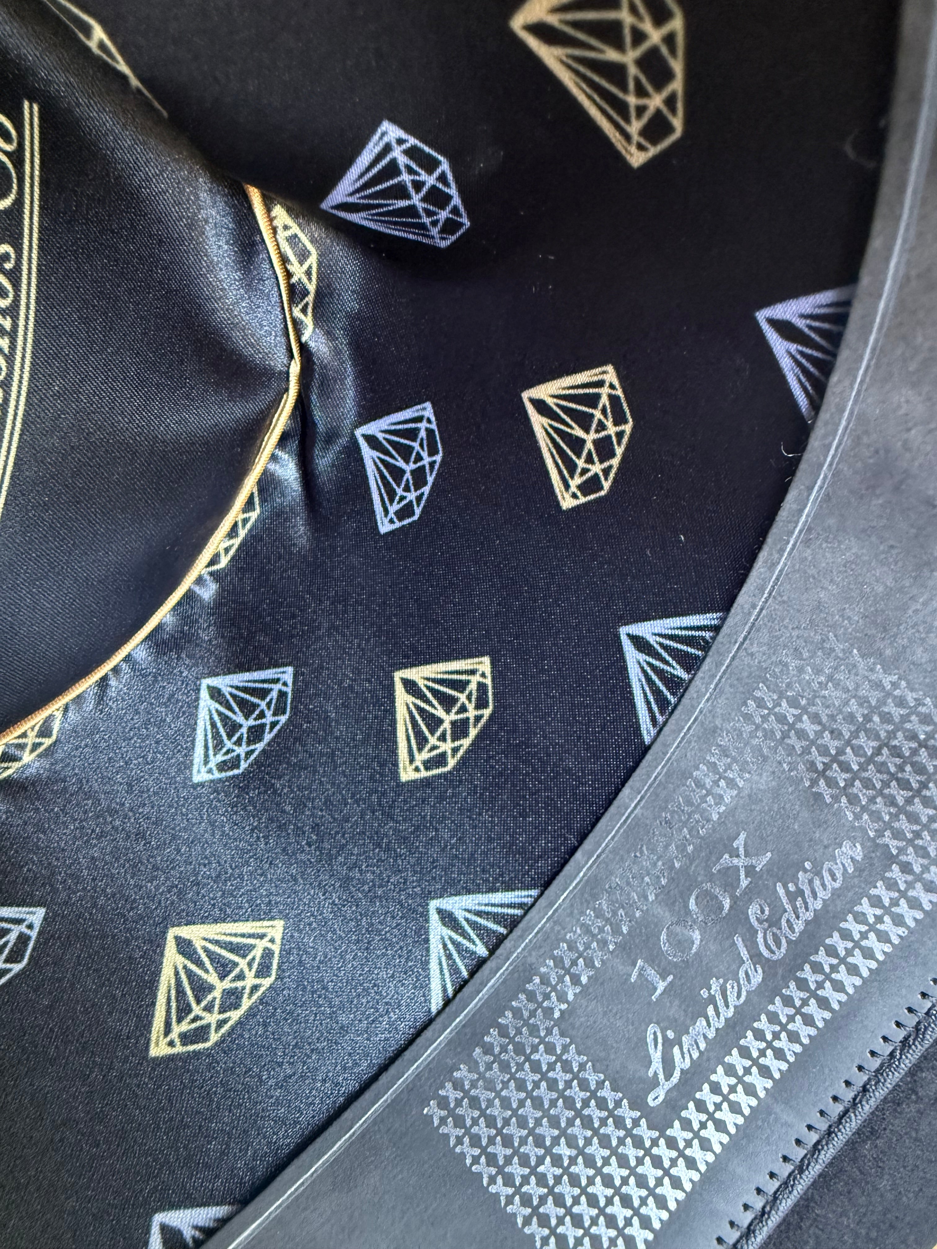 White Diamonds Co. Black 100X Men's Tejana - Bucke Detail