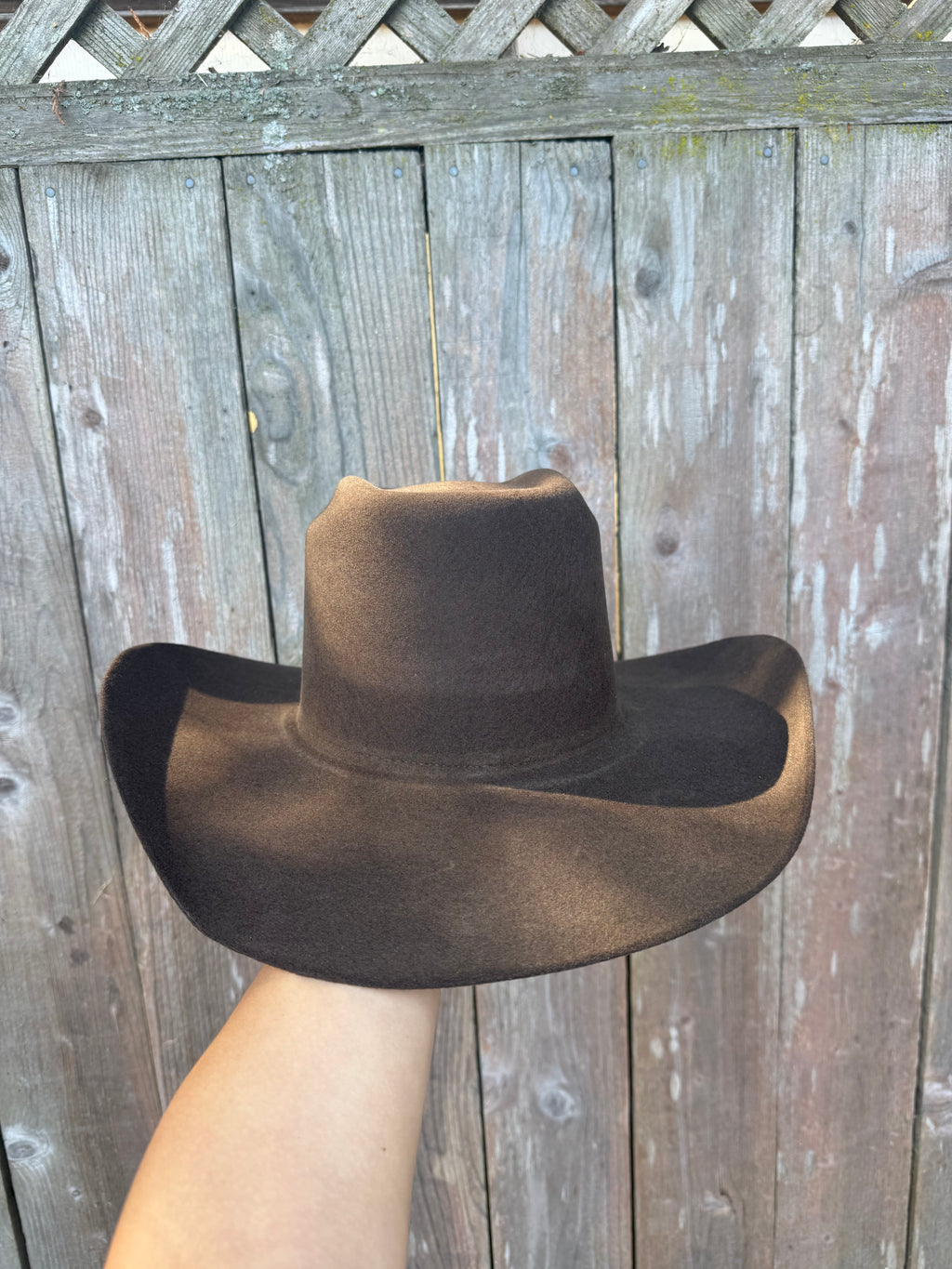 White Diamonds Co. Chocolate Brown 100X Men's Tejana