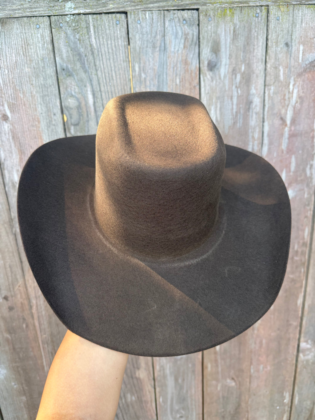 White Diamonds Co. Chocolate Brown 100X Men's Tejana