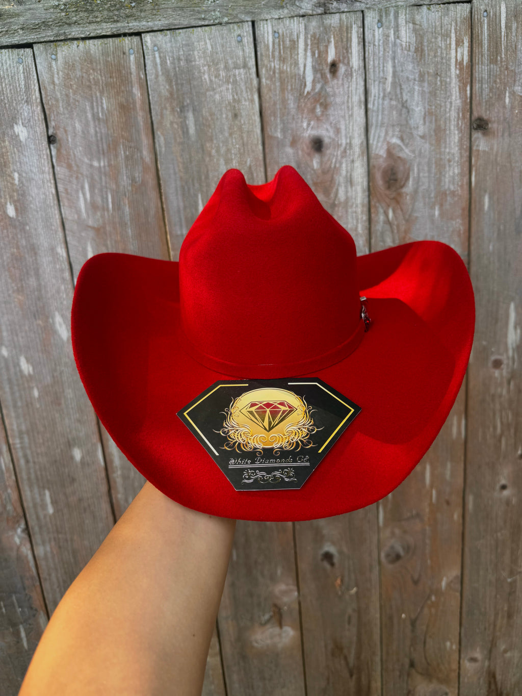 White Diamonds Co. Red 200X Women's Tejana
